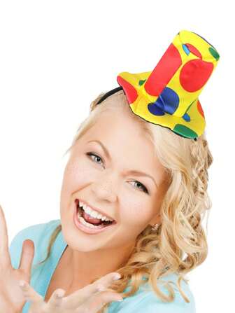 1 set clownkostymtillbehör, inklusive clownhuvudbonad, lämplig för fester, festivaler och andra tillfällen