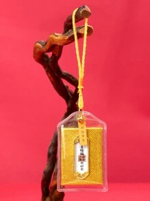 1 Miếng Phước lành Túi hương Với Biểu tượng hòa bình , Chinese Năm mới Túi phước , May mắn Đồ treo Đối với Sức khỏe Và Ô tô/xe hơi - Quan âm vàng (cho sự giàu có) - Xem 2