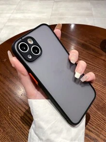 1PC schokbestendige pantser matte telefoonhoes compatibel met iPhone 16 15 14 13 12 11 Pro Max XR XS X 7 8 Plus luxe siliconen bumper doorzichtige harde hoes