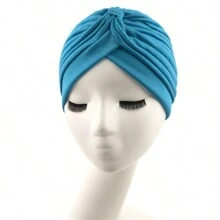 1pc Women's Stretchy Yoga Headband & Cap & Turban Bonnet Hair Bonnet Turban - Multicolor - View 5