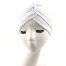 1pc Women's Stretchy Yoga Headband & Cap & Turban Bonnet Hair Bonnet Turban - Multicolor - View 7