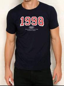 Men T-Shirts - 藏蓝色 - 查看 1