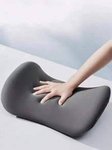 1 Pièce Coussin De Dossier Pour Chaise De Bureau, Oreiller Lombaire En Mousse À Mémoire Pour Des Périodes Prolongées Assises, Adapté Aux Chaises De Bureau, Chaises De Jeux Et Sièges De Voitures, Soutenant Le Bas Du Dos, Doux Et Confortable