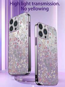 1 Ốp điện thoại TPU màu tím có họa tiết hoa và 1 miếng dán thẻ lấp lánh chuyển màu tím/ Ốp điện thoại lấp lánh/ Ốp điện thoại có dây đeo cổ tay/ Ốp điện thoại vui nhộn/ Ốp điện thoại iPhone/ Ốp điện thoại Android/ Ốp điện thoại/ Ốp điện thoại/ Ốp điện thoại Oppo/ Tương thích với iPhone 15 Pro Max/ Ốp điện thoại Iphone 14 Pro Max/ Ốp điện thoại A52 4g/ Ốp điện thoại A31 4g/ Ốp điện thoại A23/ Ốp điện thoại Redmi Note 11 Pro 4g/ Ốp điện thoại Redmi Note 12 4g/ Ốp điện thoại Oppo A54/ Ốp điện thoại A14/ Ốp điện thoại A54 - Màu tím - Xem 1