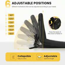 VIVOHOME Stadium Seat Chairs With Backrest And Armrests Portable Cushions For Bleachers - màu đen - Xem 7