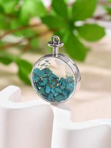 1 Miếng Nhiều màu Đá tự nhiên Ly Cắt Bề mặt Chai nước hoa Vật rủ xuống , Thích hợp Để làm đồ trang sức DIY ( Dây chuyền , Móc chìa khóa , ) - Nhiều màu - Xem 14