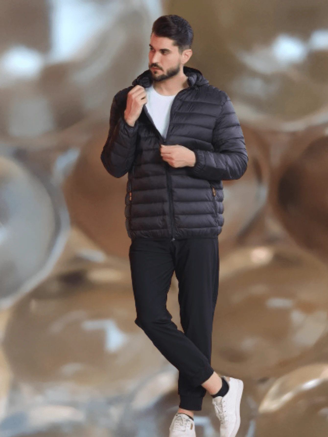Men Down Coats - Màu xám đen - Xem 1