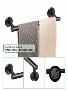 Bathroom Shelves Bathroom Storage - Black - View 6