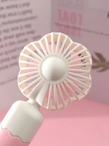 AOYI 1pc Portable Handheld Mini Fan With One-Speed Adjustment, Powered By Aa Battery, Suitable For Outdoor Activities - Pink - View 6