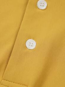 TECTOP Nam Thể thao Mát mẻ Áo polo Ngắn tay Nhanh khô Hiệu suất Golf Áo sơ mi 3 nút Quần vợt Khỏe mạnh Thời gian rảnh rỗi Ngoài trời Thể thao Mùa Xuân - Màu vàng - Xem 7