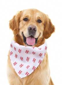 1pc Super Bandana Bib For Small Dogs, Pet Accessory - Multicolor - View 3