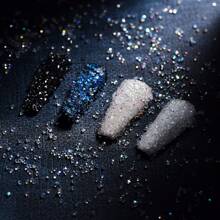 1 Bottle Ultra-Mini 1.2Mm Nail Rhinestones+Beads Sand Nail Diamonds Micro Pixie Rhinestone For Nails Iridescent Ab Bling, Tiny Nail Gems Sugar Glitter Beads Nail Charms, Nail Tray(Clear Ab) Nail Supplies Nails - White - View 7