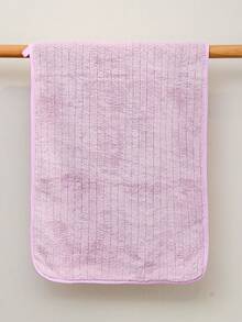 8pcs Coral Fleece Bath Towel Set, Including 2 Oversized Bath Towels, 2 Hand Towels And 4 Washcloths. Delicate Skin-Friendly Soft Absorbent Bathroom Bath Towel Set. - Purple - View 8