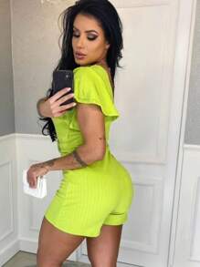 Women Jumpsuits - Màu xanh chanh - Xem 2