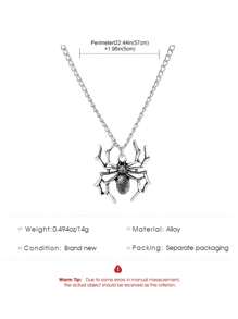 1 Vòng cổ mặt dây chuyền hình nhện Đơn giản bằng đá Cubic Zirconia khảm siêu nhỏ Vòng cổ mặt dây chuyền hình chữ thập dành cho nam và nữ, đeo hàng ngày Dây chuyền cổ áo Spice Girl Tiệc cưới của các cô gái Lễ hội Tiệc quà tặng cho chị em Quà tặng cho bạn gái Quà tặng cho các bà mẹ Quà tặng sinh nhật cho vợ - vòng cổ nhện - Xem 6