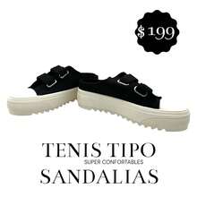 TENIS TIPO SANDALIA  SUPER COMODOS !! - Negro - Ver 1