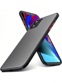 1PC schokbestendige pantser matte telefoonhoes compatibel met iPhone 16 15 14 13 12 11 Pro Max XR XS X 7 8 Plus luxe siliconen bumper doorzichtige harde hoes