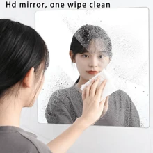 1pc Self Adhesive Acrylic Mirror, Mirror Tiles,20*20cm Flexible Plastic Mirror Sheets Wall Stickers,2MM Thick Mirror,Frameless Small Mirror,Makeup,Cheap,Room Decor,Vanity,Travel,Bedroom,Makeup Accessories,Mirror,Vanity Mirror,Cheap,Stocking Stuffers,Makeup,Makeup Tools,Cheap Stuff,Gifts,Gifts For Women,Christmas Gifts,Giveaways,Travel,Cheap Stuff,Travel Essential - Silver - View 2