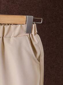 Tween Boy Printed Short Sleeve Shirt And Shorts Set, Perfect For Spring/Summer Casual Wear - Khaki - View 5