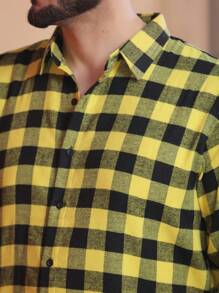 Men Shirts - Jaune citron - Voir 6