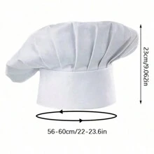 廚師帽,成人高級可調節彈性烘焙廚房烹飪廚師帽1個 - 彩色 - 查看 2