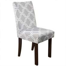 Charm Of Detail Chair Covers - Geo Gray - View 2