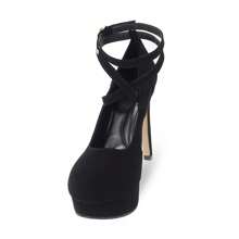 Women Heeled Sandals - 黑色 - 查看 4