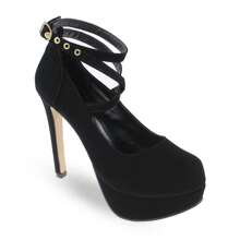 Women Heeled Sandals - 黑色 - 查看 2