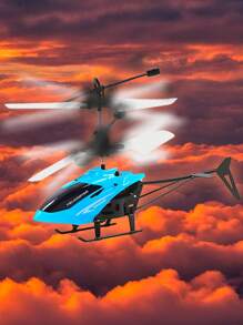 ELE-GATE Juguete Dron Helicóptero Vuelo de Inducción Control Sensor Recargable con Luz - Rojo - Ver 4