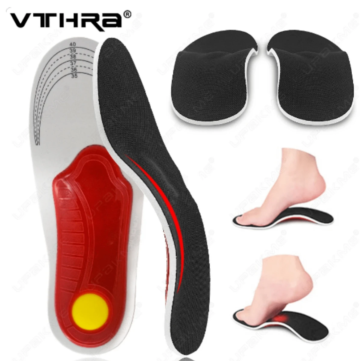 Correction Foot Pain Relief OX Leg Inner Sole For Shoes Arch Support Insole For Flat Feet Men