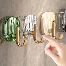 1個廚房掛鉤,壁掛式強力膠貼掛鉤,適用於家居,包袋,衣物,鑰匙,顏色隨機發送 - 彩色 - 查看 7