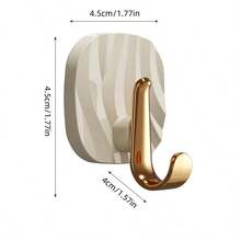 1個廚房掛鉤,壁掛式強力膠貼掛鉤,適用於家居,包袋,衣物,鑰匙,顏色隨機發送 - 彩色 - 查看 2