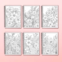 （原版全新加厚版，30 页）成人减压涂色书 - 螺旋装订，适合赠送朋友和家人，也可用作美术用品、返校礼物、生日礼物、派对回校礼物、母亲节、妈妈的礼物