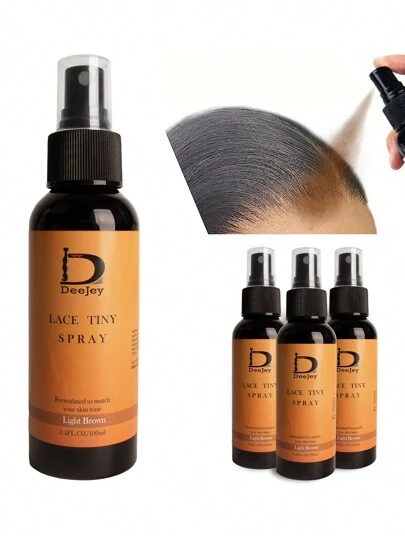 100ML  Waterproof Lace Tint Melting Mousse Spray Concealer For Lace Closure Front Wigs Toupees Edge Control Lace Tint Spray Melt Form