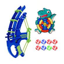 1 Space Themed Shooting Target Sticky Ball, Bow And Arrow Toy, Throwing Game Board (Some Randomly Sent) - Green - View 3