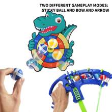1 Space Themed Shooting Target Sticky Ball, Bow And Arrow Toy, Throwing Game Board (Some Randomly Sent) - Green - View 4