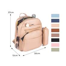 Women Functional Backpacks - 卡其色 - 查看 4