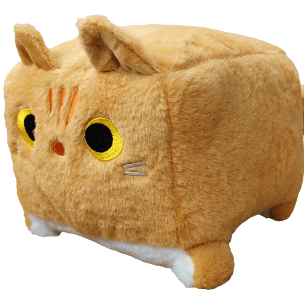Peluche Gato Forma Cuadrada Almohada De Gato - Albaricoque - Ver 1
