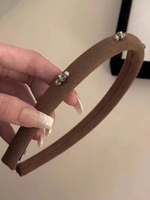 1个复古海绵垫水晶装饰发箍，多功能头饰，适合外出派对、头饰、发箍、发饰、发带、头饰等。 - 彩色 - 查看 7