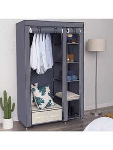 2 Door Wardrobe, Wardrobe, Large Portable Disassembly Closet