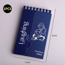 1本英文單字筆記本,方便學生快速記筆記,可攜式活頁筆記本,學習計劃 - 藏蓝色 - 查看 2