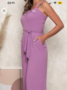 Women Jumpsuits - 淡紫色 - 查看 5