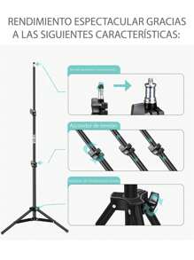 Selfiestick & Tripod Head - Black - View 4