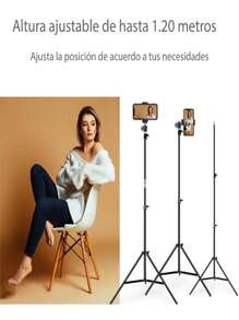 Selfiestick & Tripod Head - Black - View 7