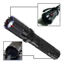 Lampara Taser Con Laser Descarga Recargable Led 288, Rompe Cristal, Lámpara de Procteccion - Negro - Ver 4