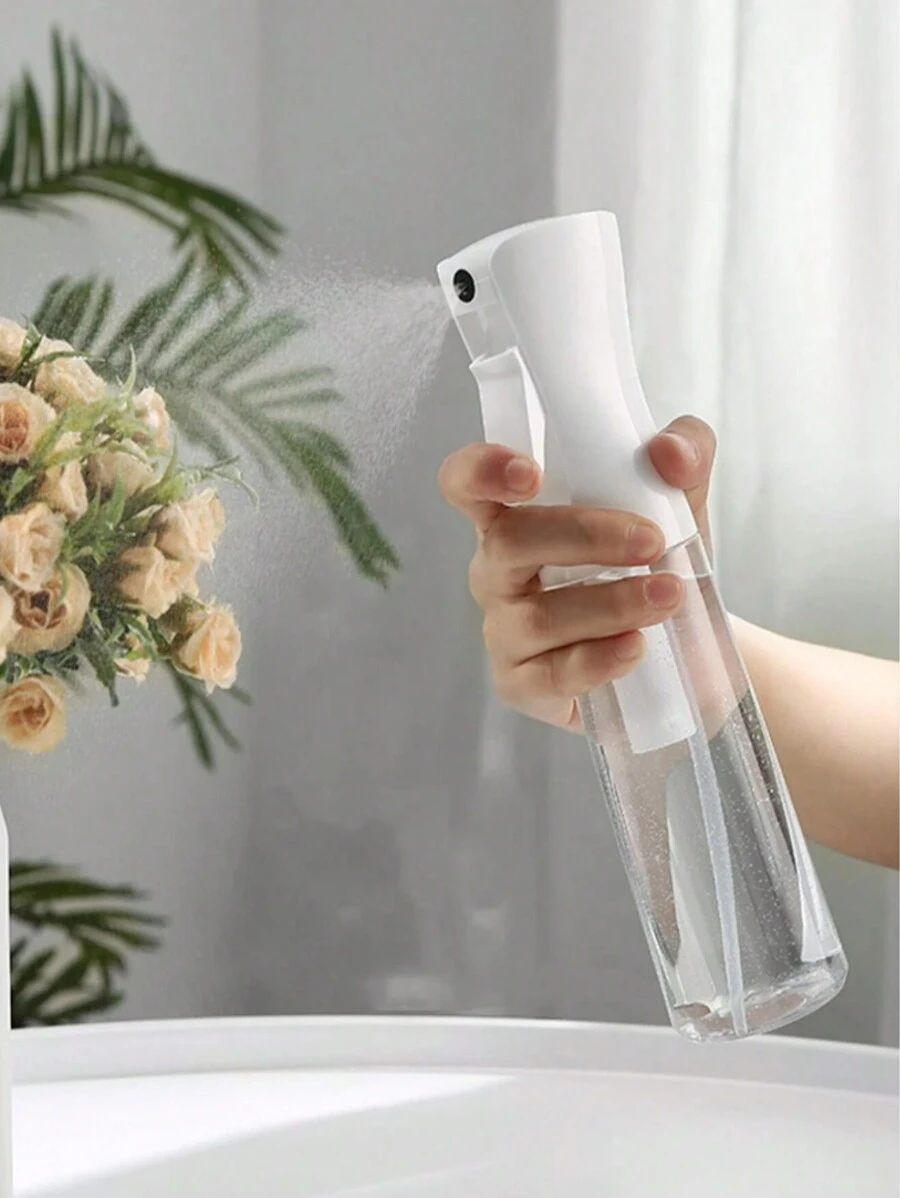 1 Pieza Botella De Spray Continuo De Alta Presión, Rociador De Niebla Hidratante Para Viajar, Transparente - Blanco - Ver 1