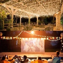 LED String Lights Battery Powered,Outdoor Fairy String Lights For Wedding Party Garden Decoration( Warm White ) - White - View 2