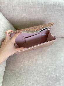 REMANLAND Shiny Evening Clutch, Elegant Fashion Envelope Bag, Ladies' Wedding Handbag For Party And Dancing