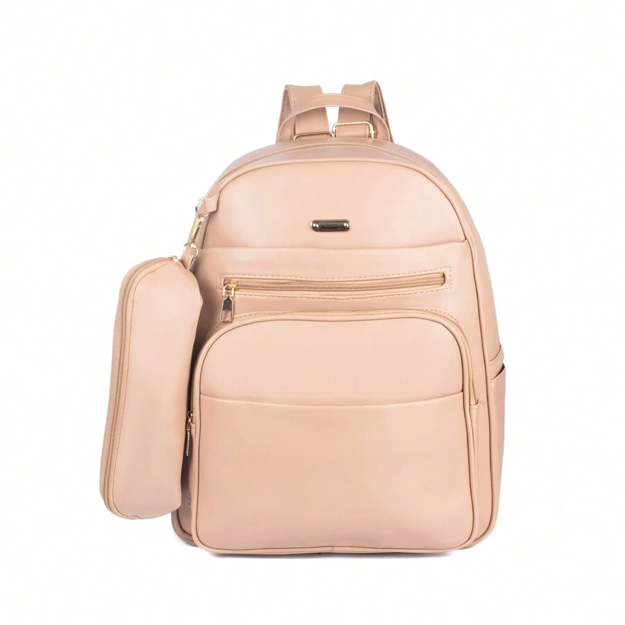Women Functional Backpacks - 卡其色 - 查看 1