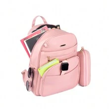 Women Functional Backpacks - 粉色 - View 3
